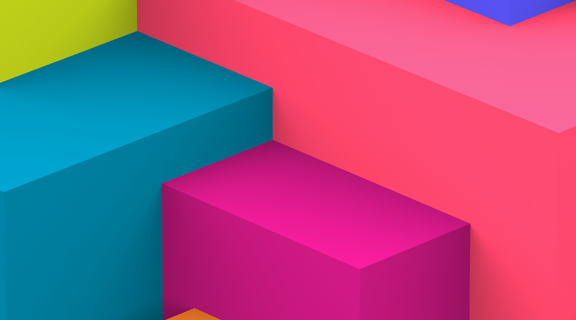 Bright coloured blocks